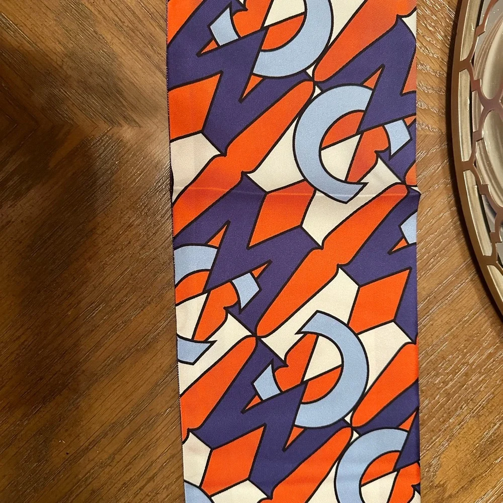 NWT MCM 100% Silk Scarf💎Authentic - Picture 11 of 17